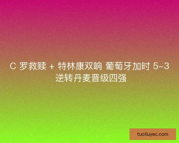 C 罗救赎 + 特林康双响 葡萄牙加时 5-3 逆转丹麦晋级四强